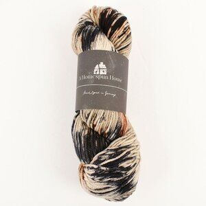 A Homespun House Soft Sock DK Yarn SW Merino Nylon Hand-Dyed White Noise